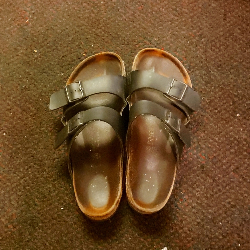 Black birkenstocks size 11